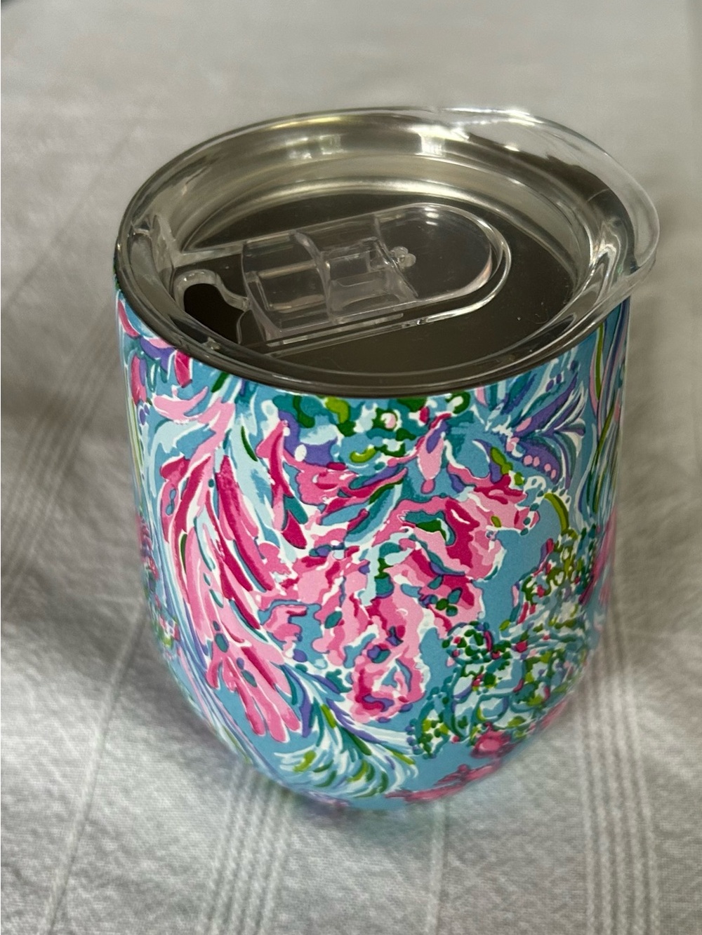 Lilly Pulitzer Floral Stainless Tumbler in Pink, Blue & Green